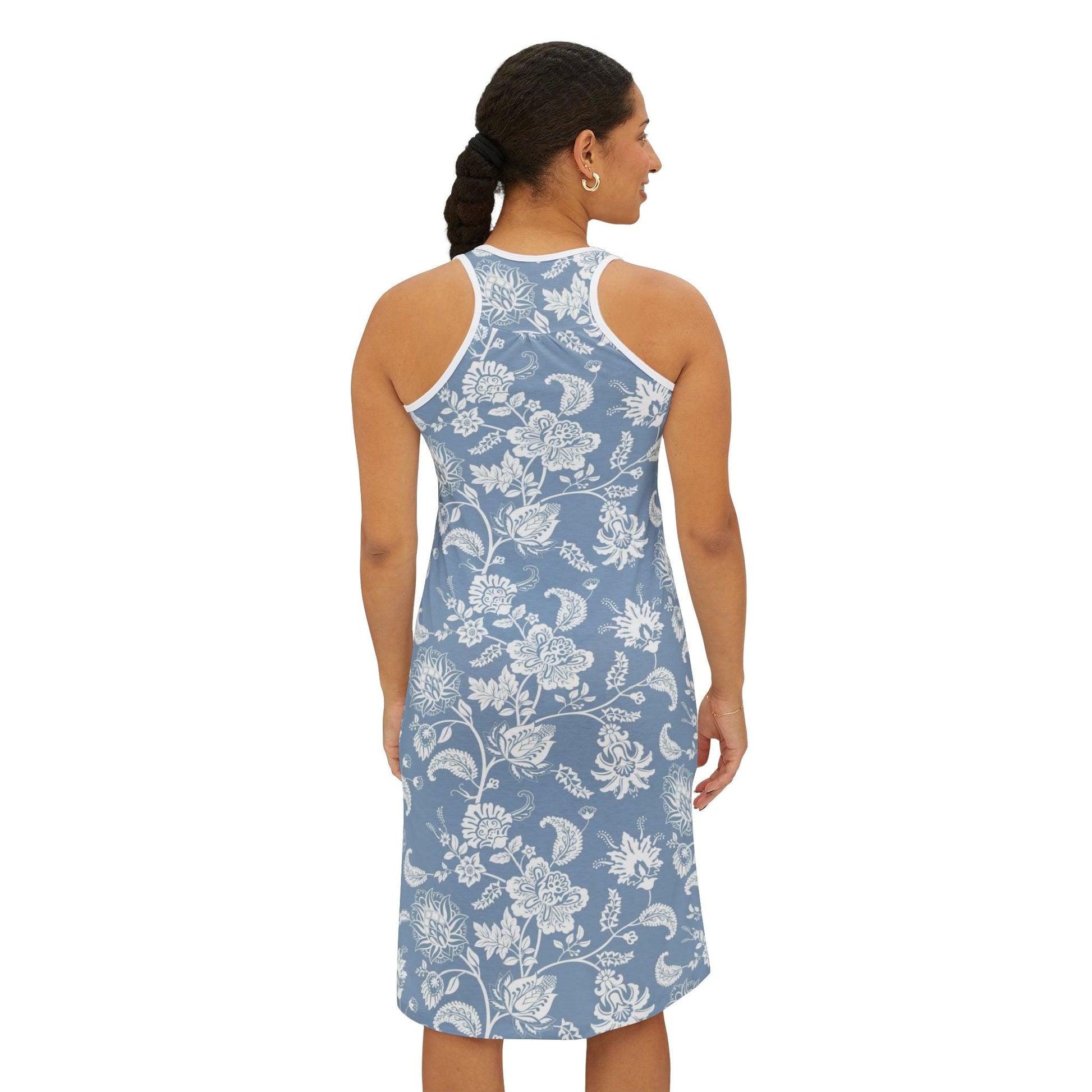 Blue Toile Women's Racerback Dress S / White Blue Toile Women's Racerback Dress S / White