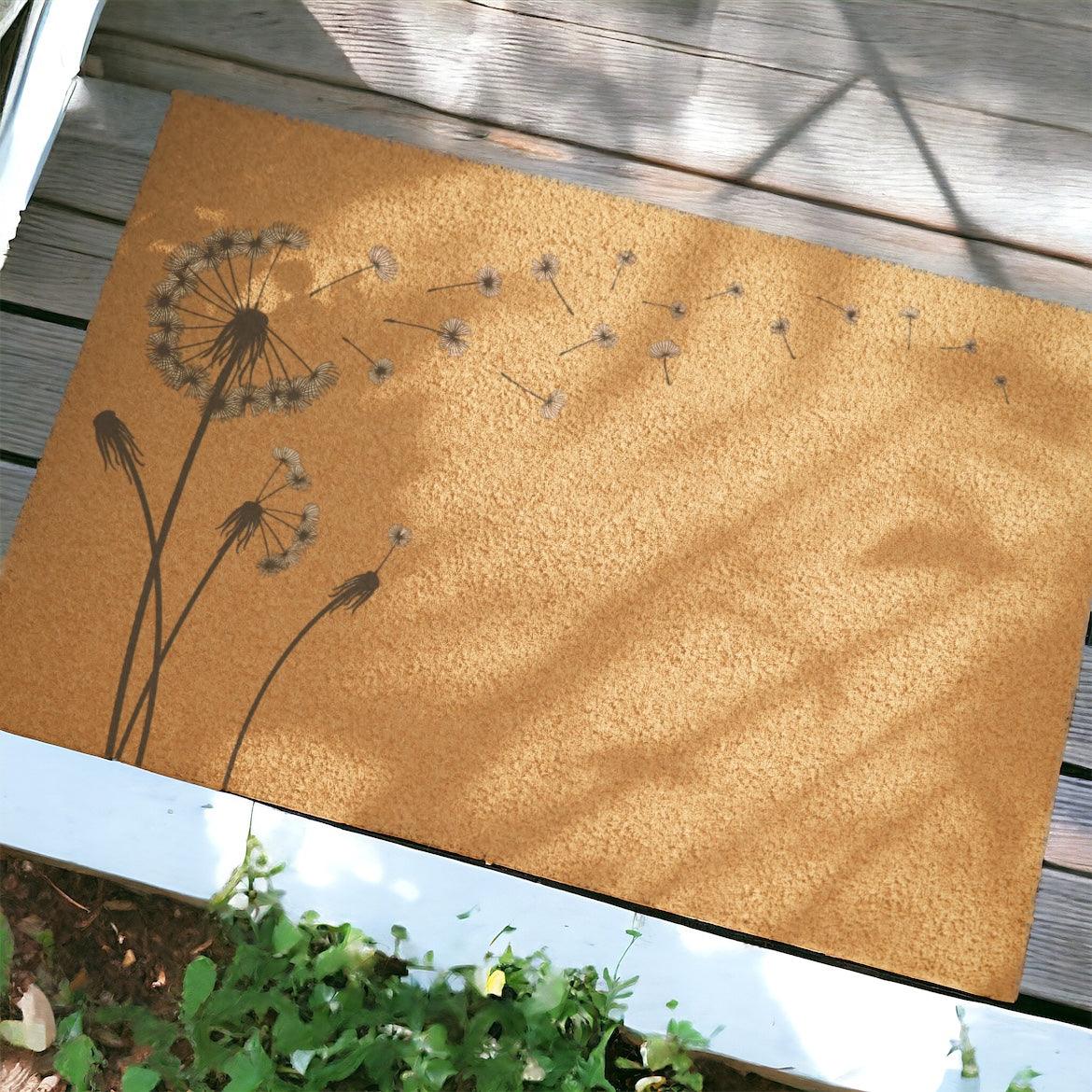 Pappusd Dandelion Pappus Coir Doormat – GroveWisdom